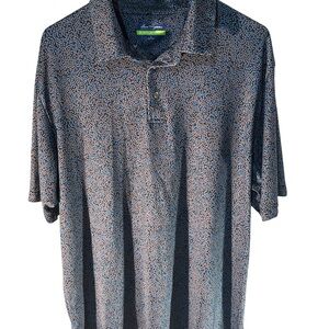 Hogan Navy and White Patterned Polo Shirt